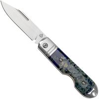 Afbeelding voor QSP Knife Moray QS171-B, Limited Edition, Satin Vanax, Ocean Blue Raffir Calceon zakmes