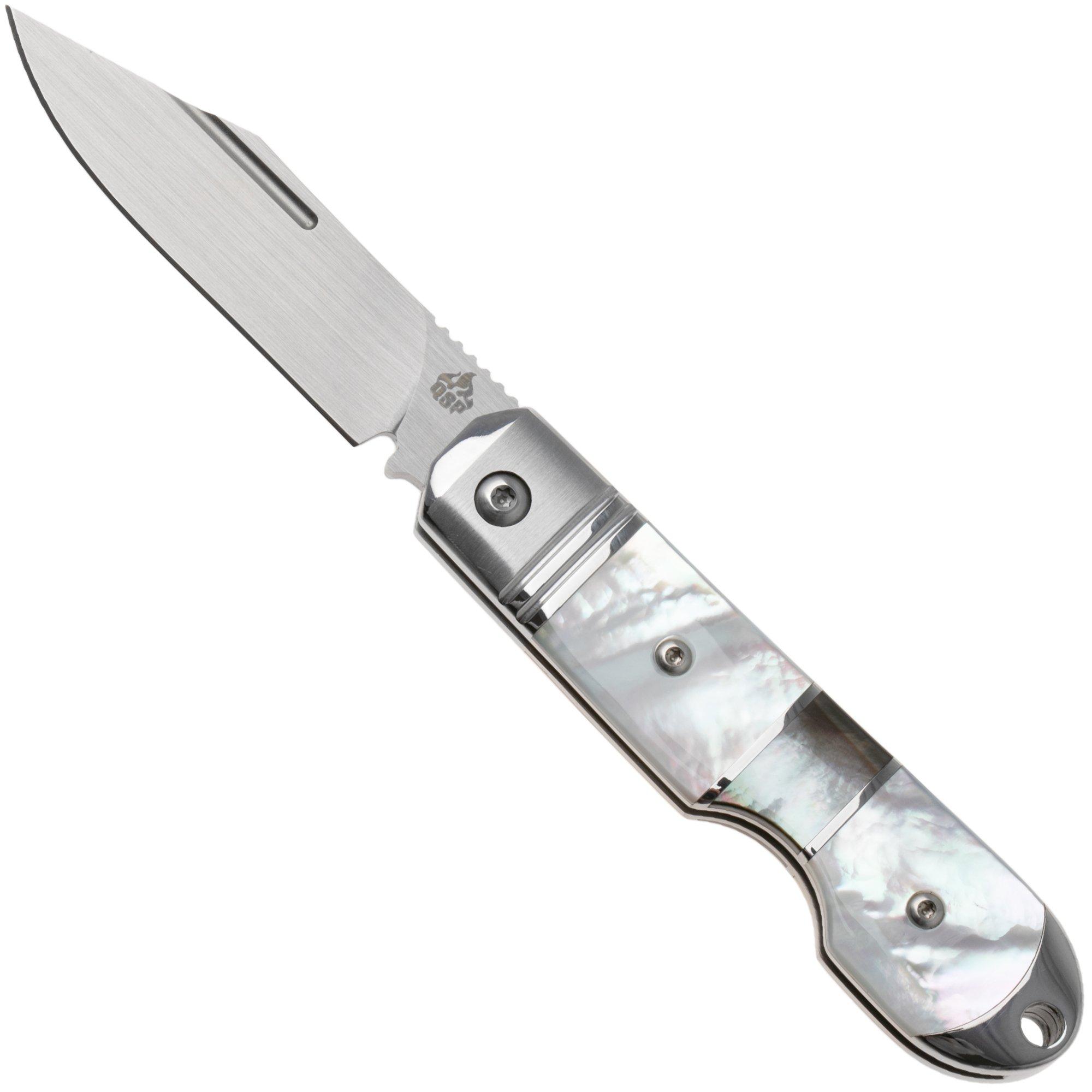 QSP Knife Moray QS171-C, Limited Edition, Satin Vanax, Mother of Pearl zakmes