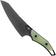 Afbeelding voor QSP Knife T-Cook QS172-B2, Black Nitro-V, Glow In The Dark G10 vaststaand mes