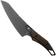 Afbeelding voor QSP Knife T-Cook QS172-C2, Black Nitro-V, Glow In The Dark Brown Burlap Micarta vaststaand mes