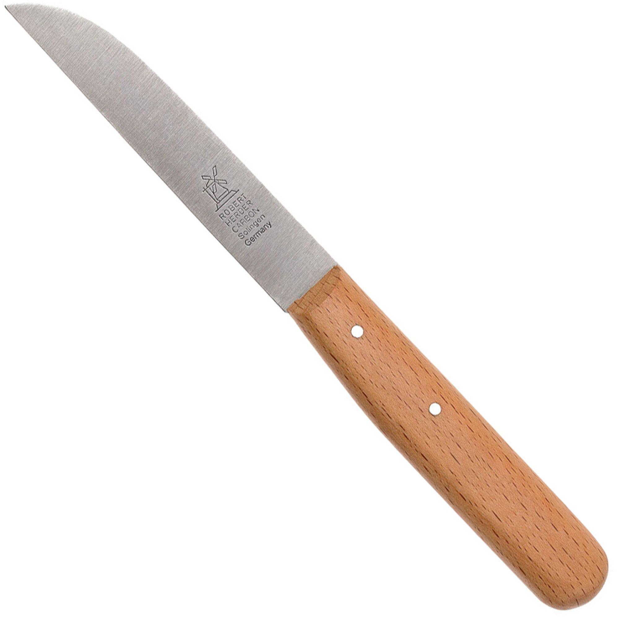 Nóż do obierania Robert Herder straight classic, czerwony buk, 10,4 cm