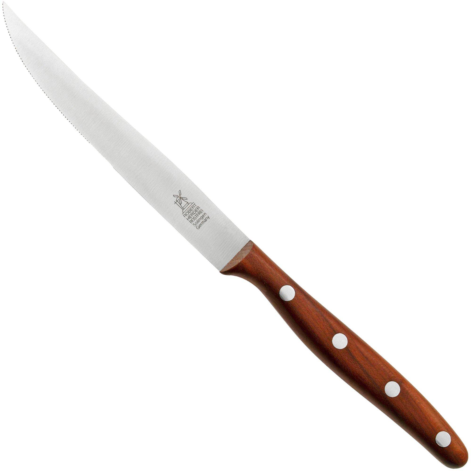 Nóż do steków Robert Herder Steak Knife Slim 2007475040000 stal nierdzewna, drewno śliwy, 12 cm
