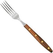 Robert Herder Tenedor Slim 2407000180000, acero inoxidable 18/10, madera de nogal, tenedor de mesa