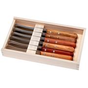 Robert Herder Buckels set of 6 breakfast knives, in 6 woods