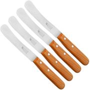 Robert Herder Buckels 9554200202 set di 6 coltelli da colazione in acciaio inox e legno di ciliegio