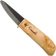 Roselli Little Carpenter Knife R140 fodero in pelle, coltello da carpentiere