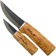 Roselli Hunting Knife & Grandmother Knife R180 mit Lederscheide, Kombi-Set