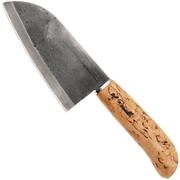 Bild für Roselli Small Chef Knife R700 Carbon Steel, Curly Birch, Santoku, 13.5 cm
