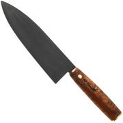 Bild für Roselli Gyuto Chef Knife R770D Carbon Steel, Stained Curly Birch, Kochmesser, 19.5 cm