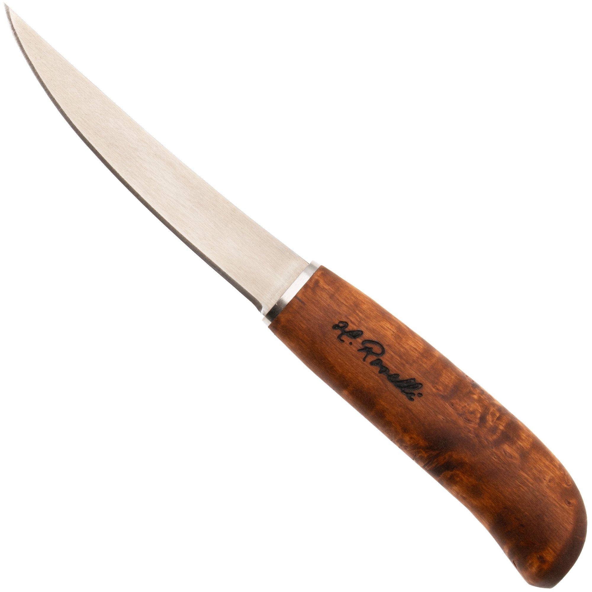 Roselli Small Fish Fillet Knife RW256 UHC, Stained Curly Birch, Filetiermesser, 12 cm
