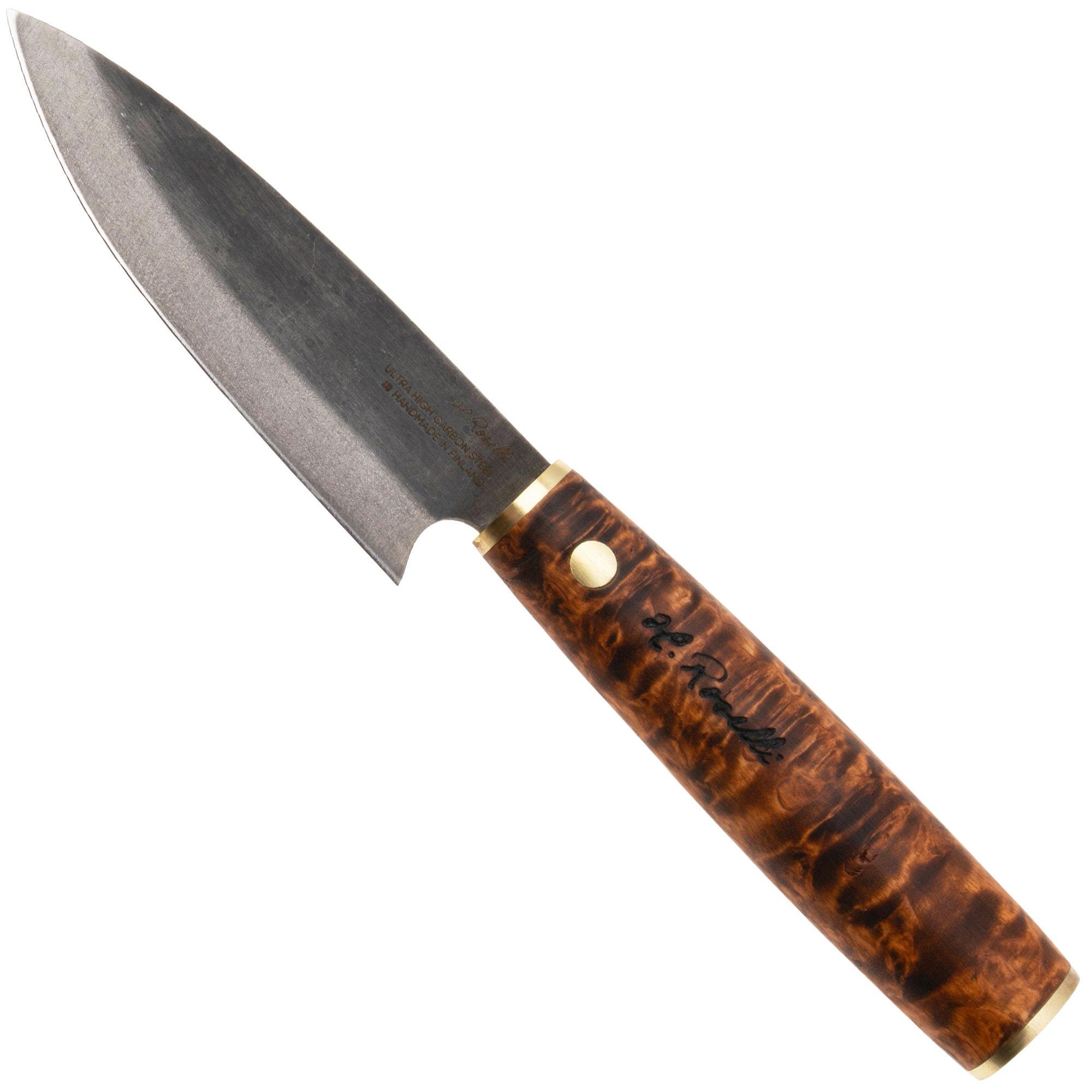 Roselli Allround Knife RW750D UHC, Stained Curly Birch, Universalmesser, 12 cm