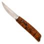 Afbeelding voor Roselli Carpenter knife RIRW210S Satin UHC, Curly Birch Silver Ferrule, vaststaandmes 