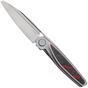 Bild für Rike Knife Baidi 13205-3 Bead Blasted Bohler M390, Titanium, Red Carbon Fiber Inlay, Taschenmesser