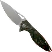 Rike Knife Hummingbird Plus carbonfaser rotes Taschenmesser