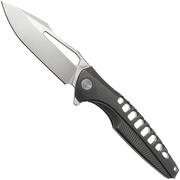 Rike Knife Thor 5 Bead Blasted M390, Dark Gray Titanium, couteau de poche intégral