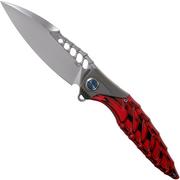 Rike Thor 7 Black Red G10 pocket knife