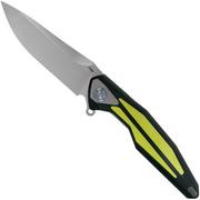 Rike Knife Tulay Black-Fluorescent Green coltello da tasca