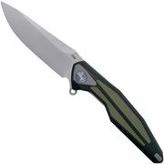 Rike Knife Tulay Black-Green Taschenmesser, schwarz-grün