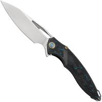 Afbeelding voor Rike RK1902B Blue Carbonfiber zakmes