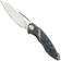 Image for Rike Knife 1902 RK1902S Böhler M390, Titanium Blue Carbon Fiber, pocket knife