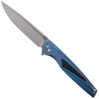 Afbeelding voor Rike RK803CH-B Blue, Carbonfiber Inlay zakmes