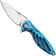 Afbeelding voor Rike Mini Hummingbird zakmes damascus, blauw