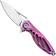Image for Rike Mini Hummingbird pocket knife damascus, pink