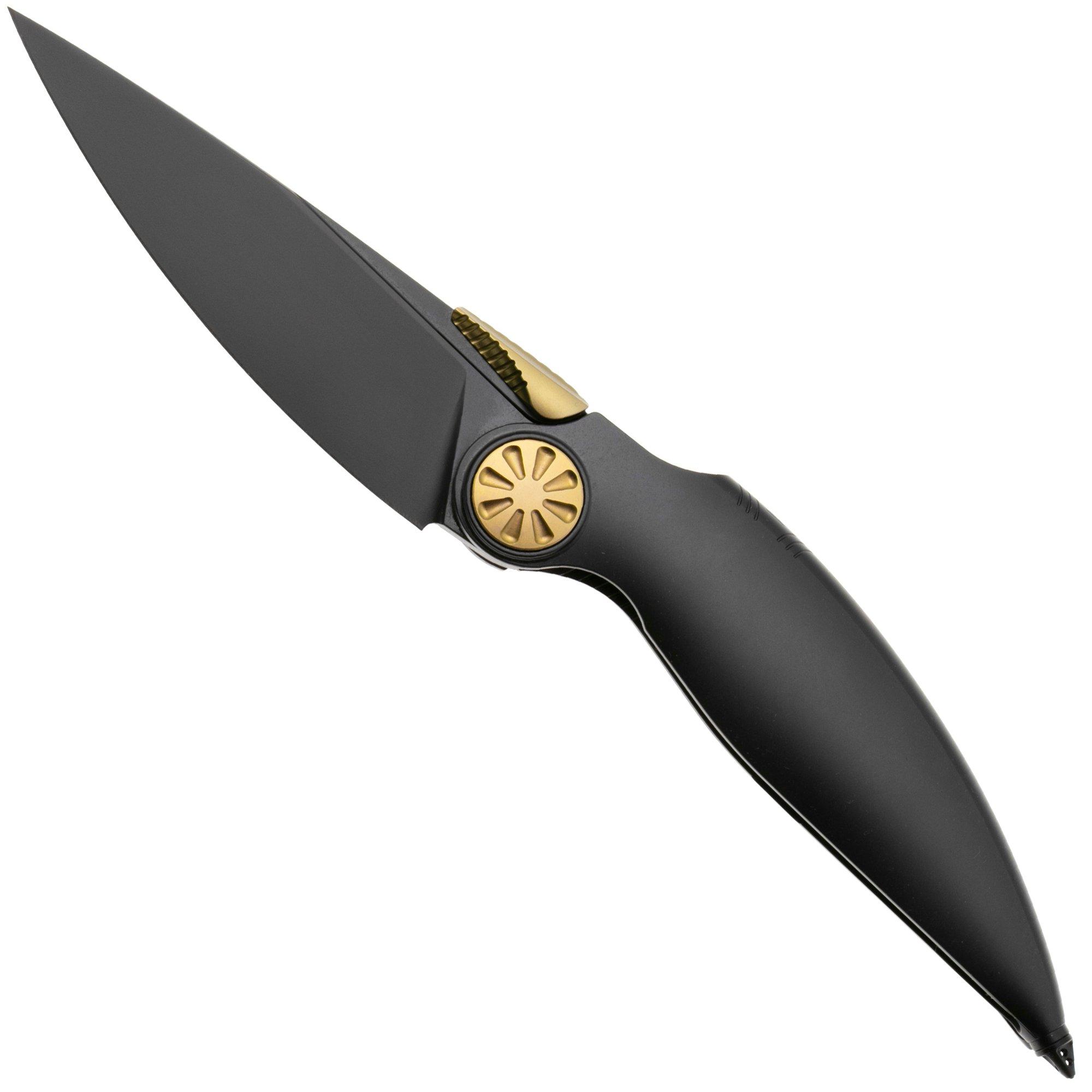 Rike Knife Predator DLC Böhler M390, DLC Titanium, Taschenmesser