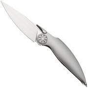 Rike Knife Predator Satin Böhler M390, Titanium, zakmes