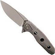 Rike Thor4s Stonewash M390 couteau de poche à cadre intégral
