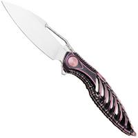 Afbeelding voor Rike Knife Thor6-M-BP Satin M390, Black Purple Titanium, zakmes