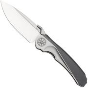 Rike Knife Tissot 1 Satin Böhler M390, DLC Titanium, zakmes