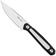 Image for Real Steel Dex 3501BW Böhler K110, Black White G10, fixed knife, Ostap Hel design