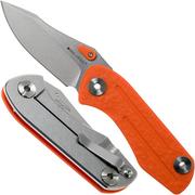 Real Steel Precision 3001 Orange 5122 Taschenmesser, Poltergeist Design