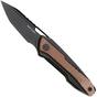 Afbeelding voor Real Steel Bullet 5221NM PVD S35VN, Black Titanium Brown Micarta Inlay, zakmes