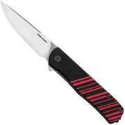 Real Steel Karly 6052 VG10, Black/Red Aluminium, Taschenmesser