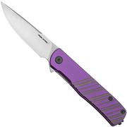 Nóż składany Real Steel Karly 6053 VG10, Purple/Grey Aluminium