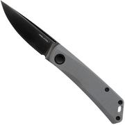 Real Steel Luna Lux 7001Z3, K110 DLC Coating, Grey G10, slipjoint pocket knife