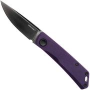 Real Steel Luna Lux 7001Z4, K110 DLC Coating, Purple G10, coltello da tasca slipjoint