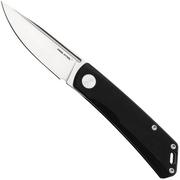 Real Steel Phantom Flipper Double Detent 7008BS Satin D2, Black G10, Taschenmesser