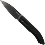 Real Steel Stella Lux 7041Z1, K110 DLC Coating, Black G10, navalha slipjoint