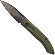 Real Steel Stella Lux 7041Z3, Black DLC K110, OD Green G10 Taschenmesser, Poltergeist Design