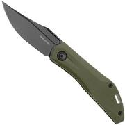 Real Steel Ventus Lite 7051BG Black D2, Green G10, navalha