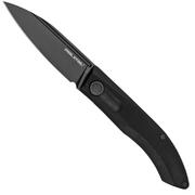 Real Steel Stella Full-Black 7051B slipjoint zakmes, Poltergeist design