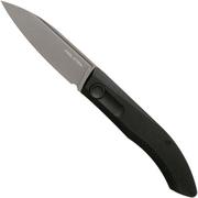 Real Steel Stella Black Canvas Micarta 7055 Knivesandtools Exclusive couteau de poche, Poltergeist design