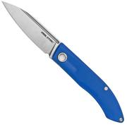 Real Steel Stella Blue G10 7059 slipjoint pocket knife, Poltergeist design