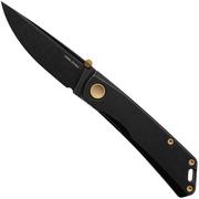 Real Steel Luna Boost 7072, Blackwashed N690, Black Titanium, zakmes, Poltergeist design