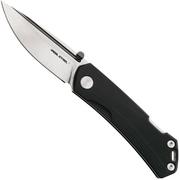 Real Steel Luna Maius 7091EB, 10Cr15CoMov, Black G10, navaja, Poltergeist Design