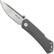 Real Steel Luna Maius 7091EG, 10Cr15CoMov, Gray G10, navaja, Poltergeist design