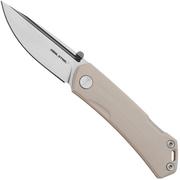 Real Steel Luna Maius 7091EI, 10Cr15CoMov, Ivory G10, pocket knife, Poltergeist Design